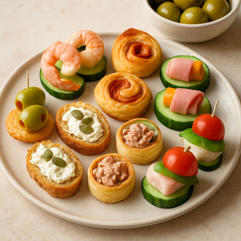 Borrelhapjes met 3 ingrediënten