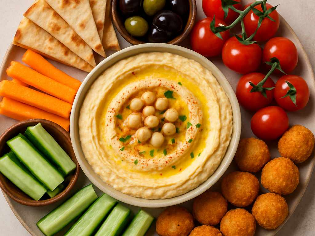 Borrelhapjes met hummus