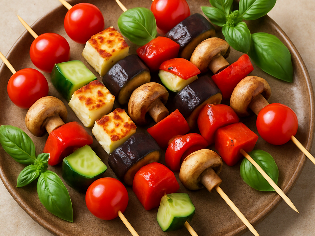 Vegetarische borrelspiesjes