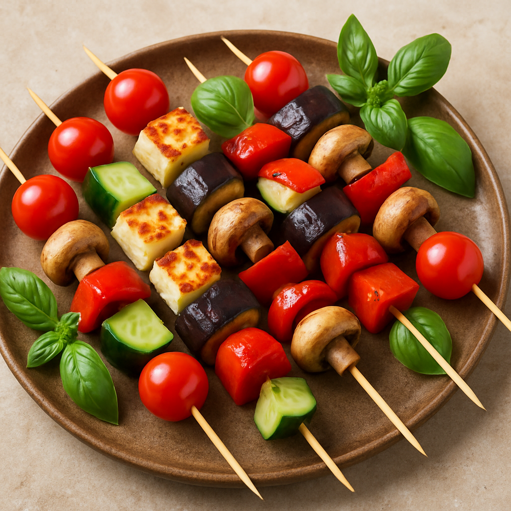 Vegetarische borrelspiesjes
