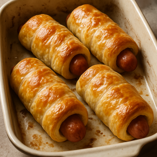 Worstrolletjes uit de oven